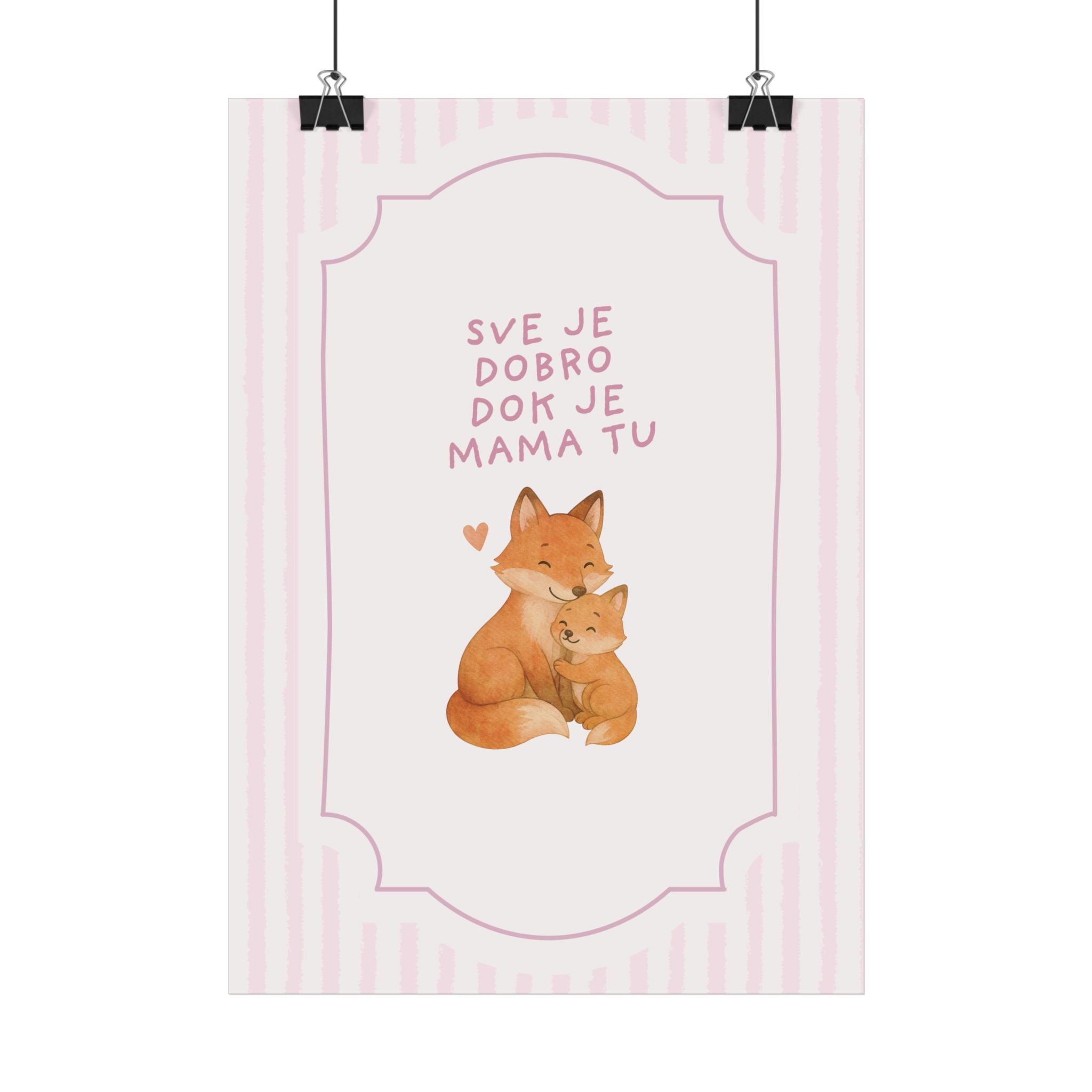 „Alles ist gut, wenn Mama da ist“ | Fuchs Mama & Baby Illustration