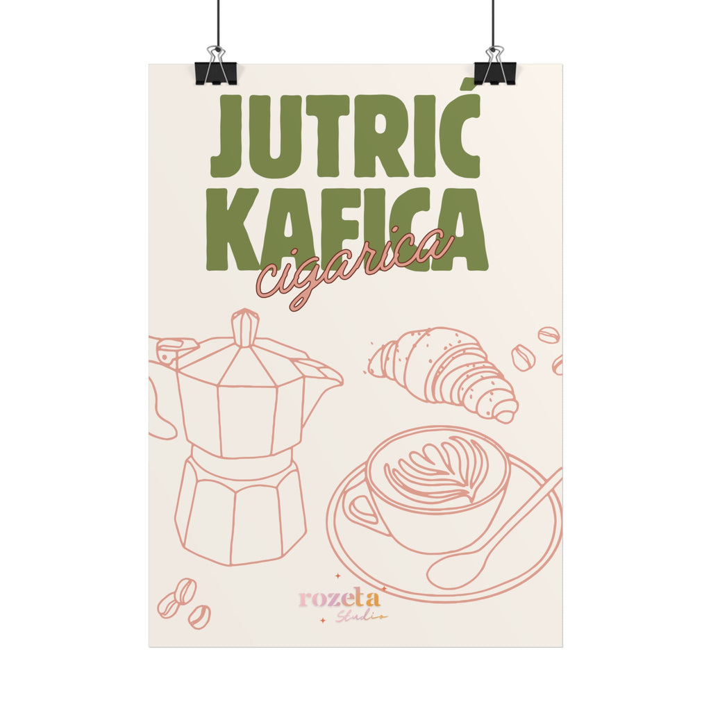 Balkan Breakfast – Kaffee, Zigarette & Morgenlaune Poster