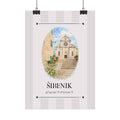 Šibenik Poster – Wahrzeichen Illustration | Stadtposter Kroatien