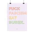 „Burek Over Fascism“ – Balkan Rebel Poster