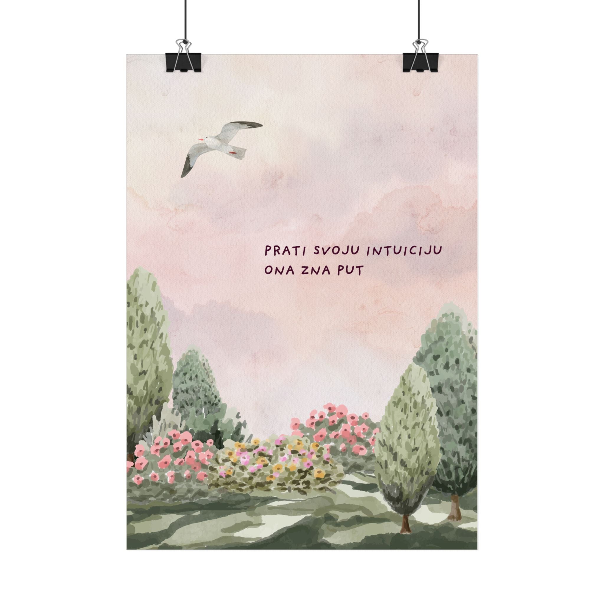 Inspirationsposter – Vertraue deiner Intuition