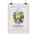 Aleksinac Poster – Wahrzeichen Illustration | Stadtposter Serbien