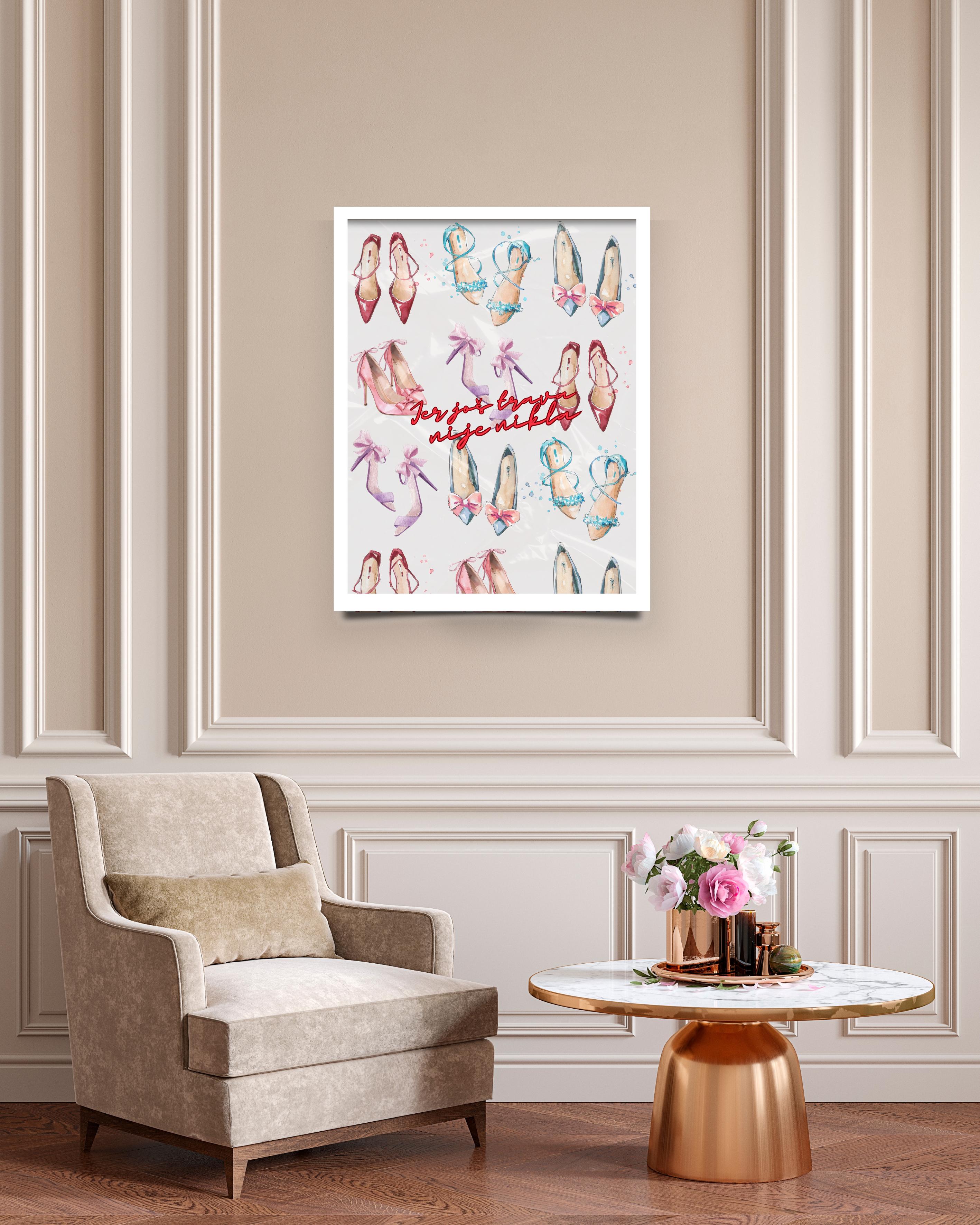 Poster s visokim potpeticama