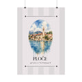 Ploče Poster – Wahrzeichen Illustration | Stadtposter Kroatien