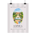 Loznica Poster – Wahrzeichen Illustration | Stadtposter Serbien