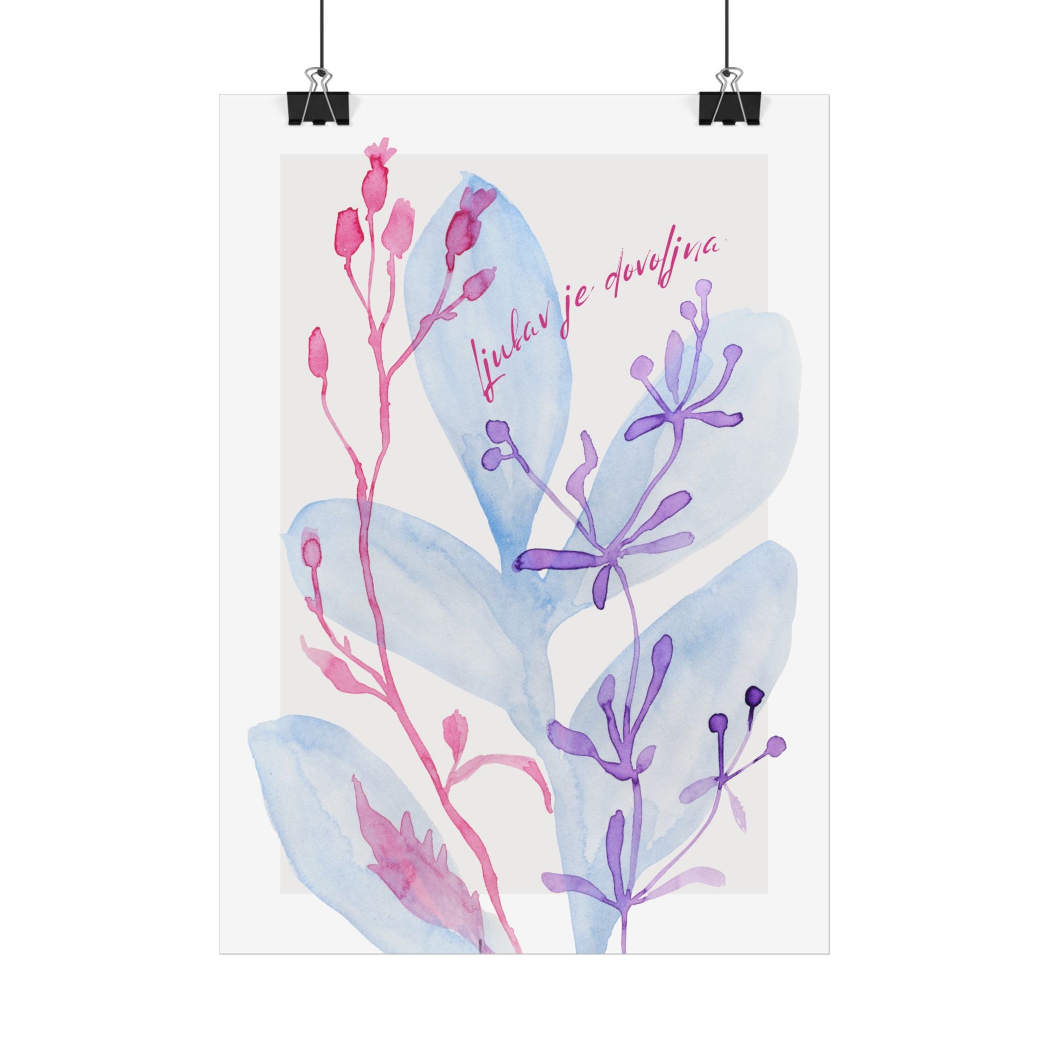 LJUBAV je dovoljna - aquarell botanical art