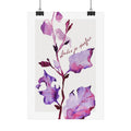 Botanische Aquarellkunst – Blüten in Violett