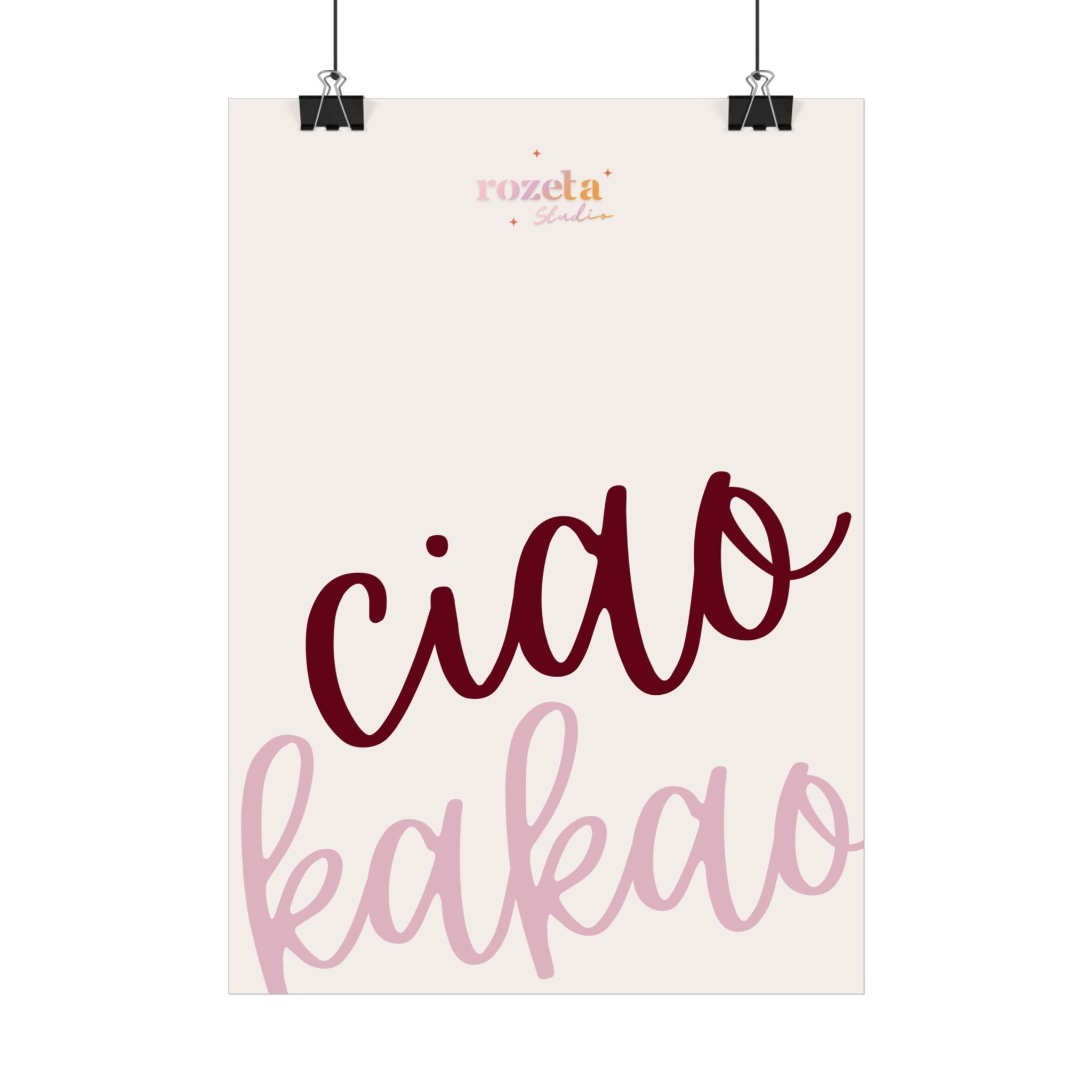 Opustite se i nasmiješite se – Ciao Cocoa poster