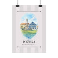 Požega Poster – Wahrzeichen Illustration | Stadtposter Kroatien