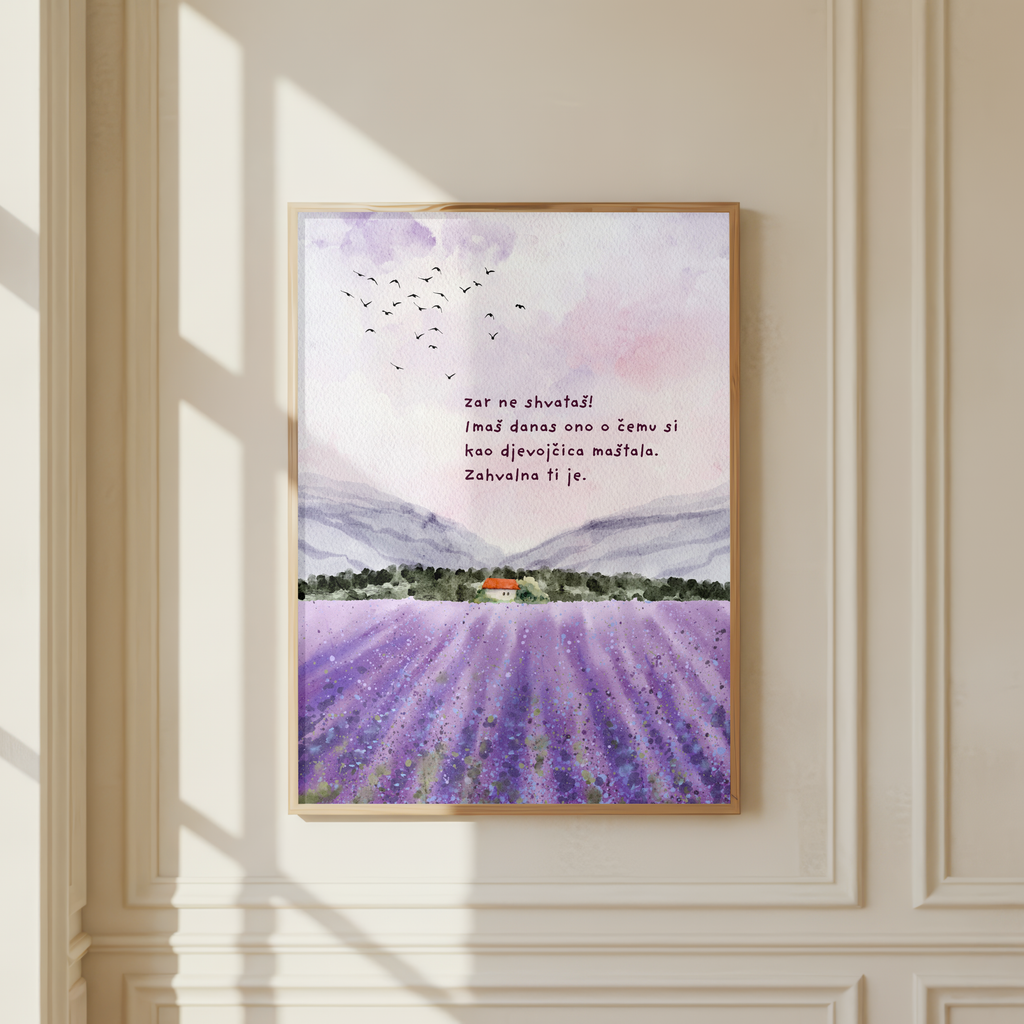 Inspirationsposter – Du lebst deinen Traum