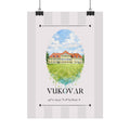 Vukovar Poster – Wahrzeichen Illustration | Stadtposter Kroatien