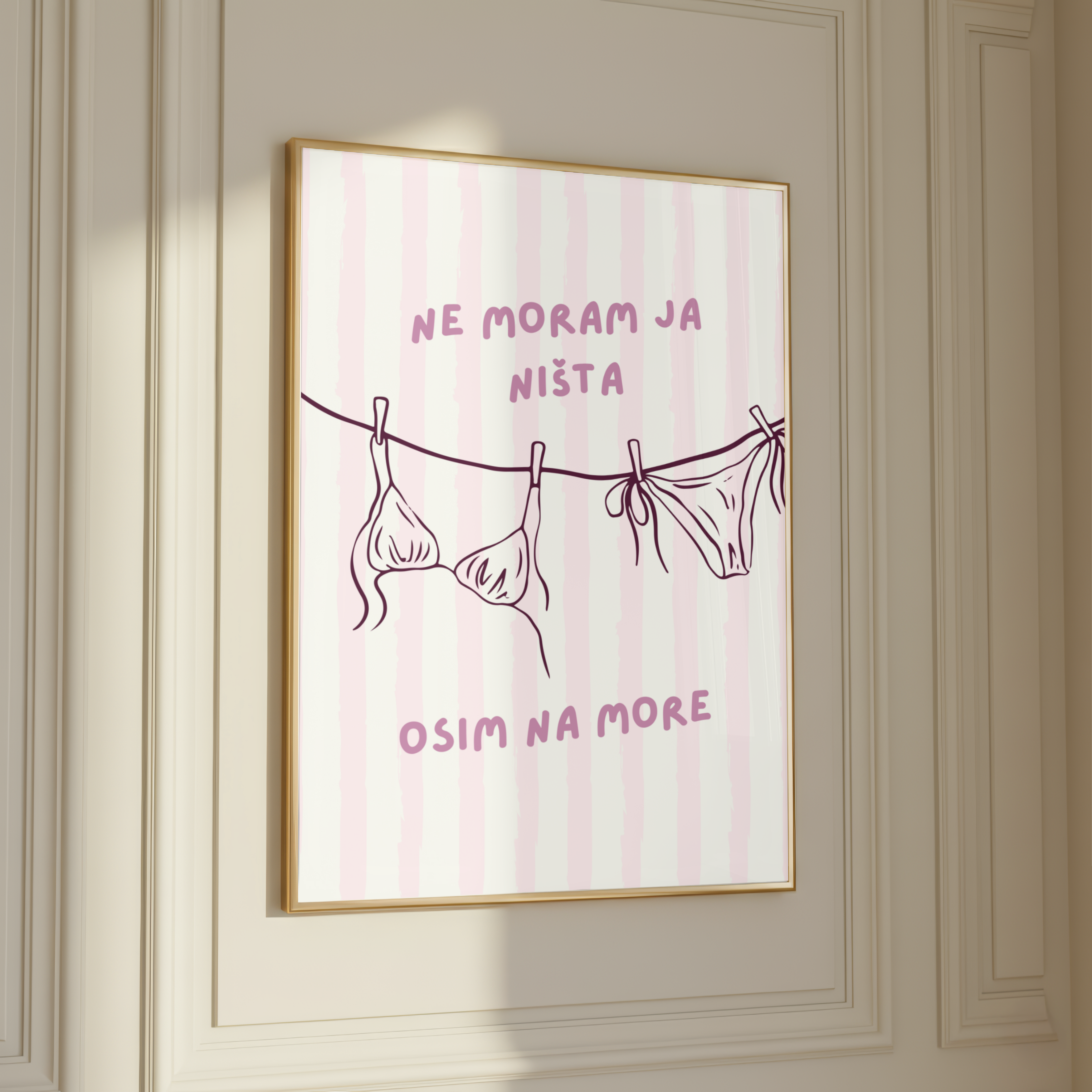 “Ne Moram Ja Ništa” Statement Poster
