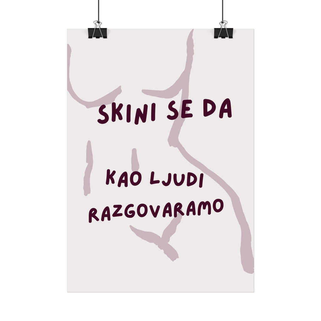 Reden wir Klartext Statement Poster