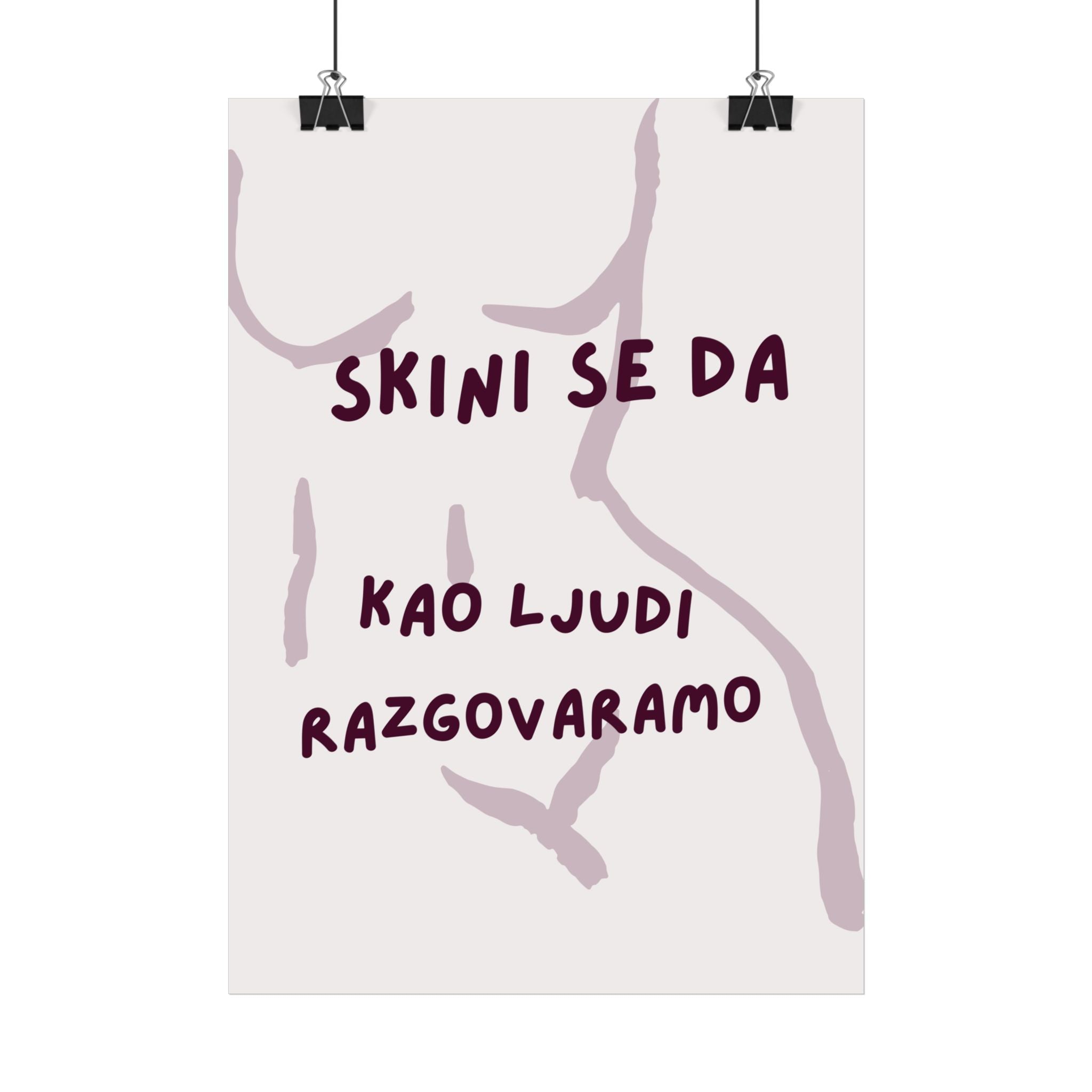 Reden wir Klartext Statement Poster