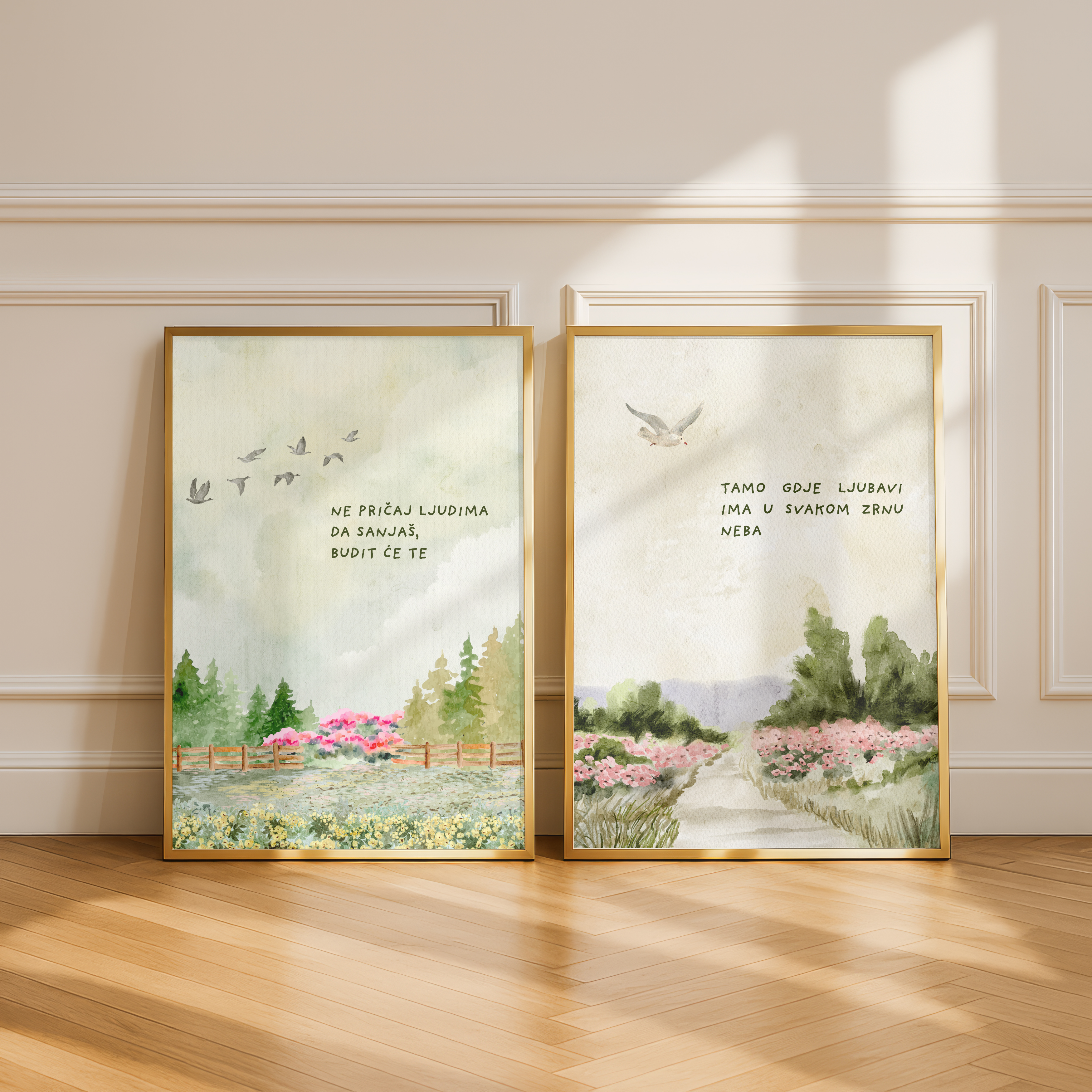 Motivationsposter – Geduld & Erfolg Spruch Poster Natur