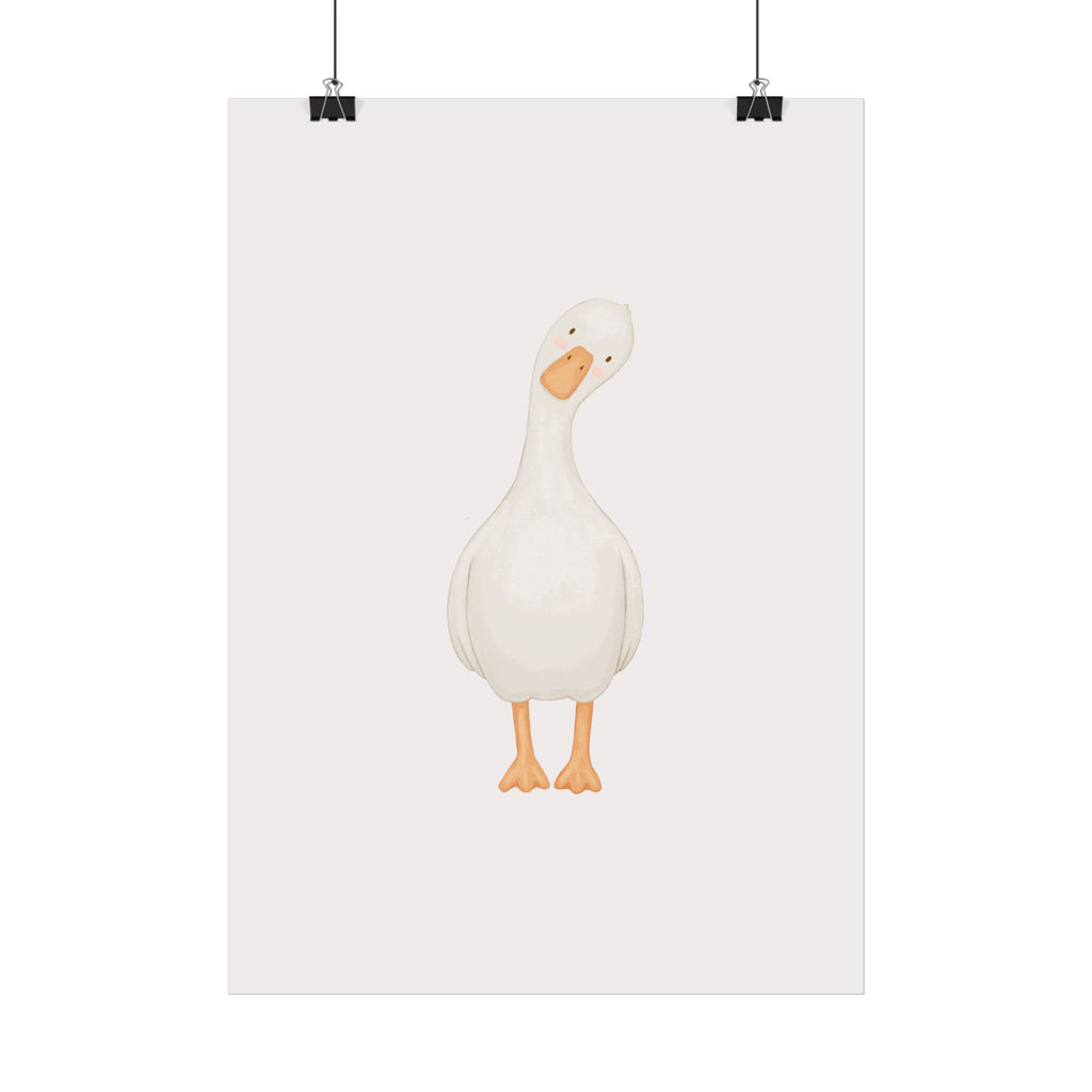„Neugierige kleine Ente“ | Süße Tier Illustration fürs Kinderzimmer