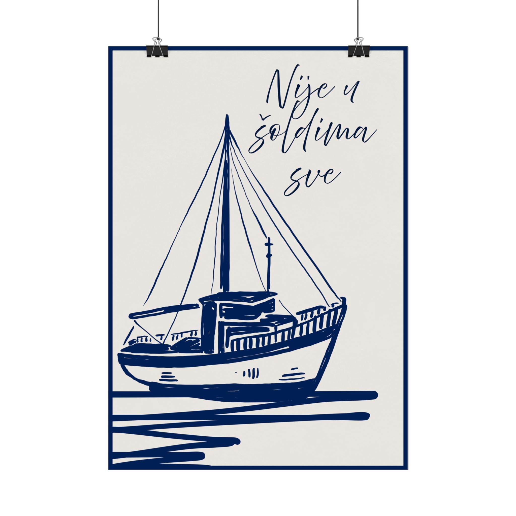 Nije sve u novcu – Plakat „Adria Fischerboot”