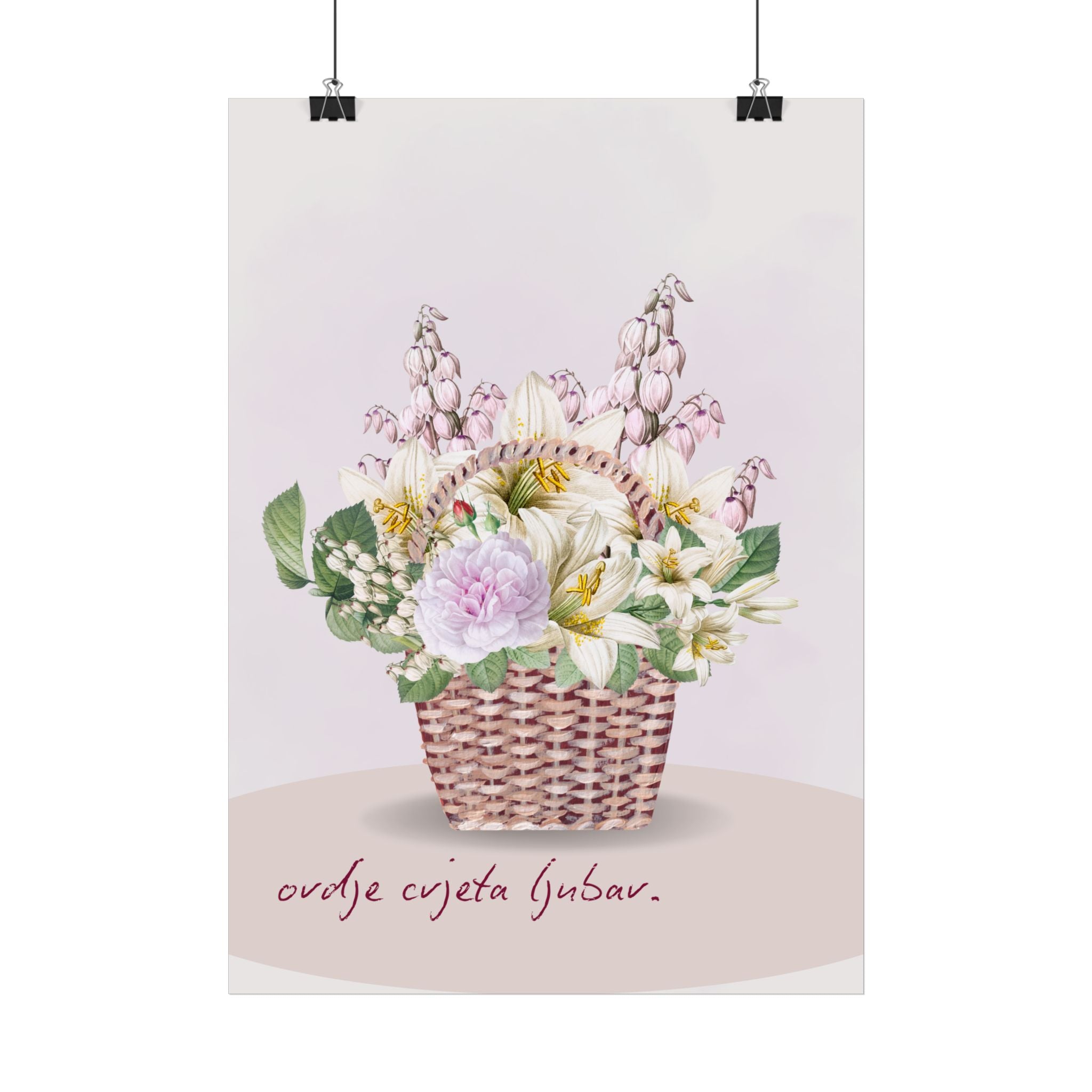 "Hier blüht die Liebe“ – Classic Sand Poster