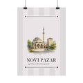 Novi Pazar Poster – Wahrzeichen Illustration | Stadtposter Serbien