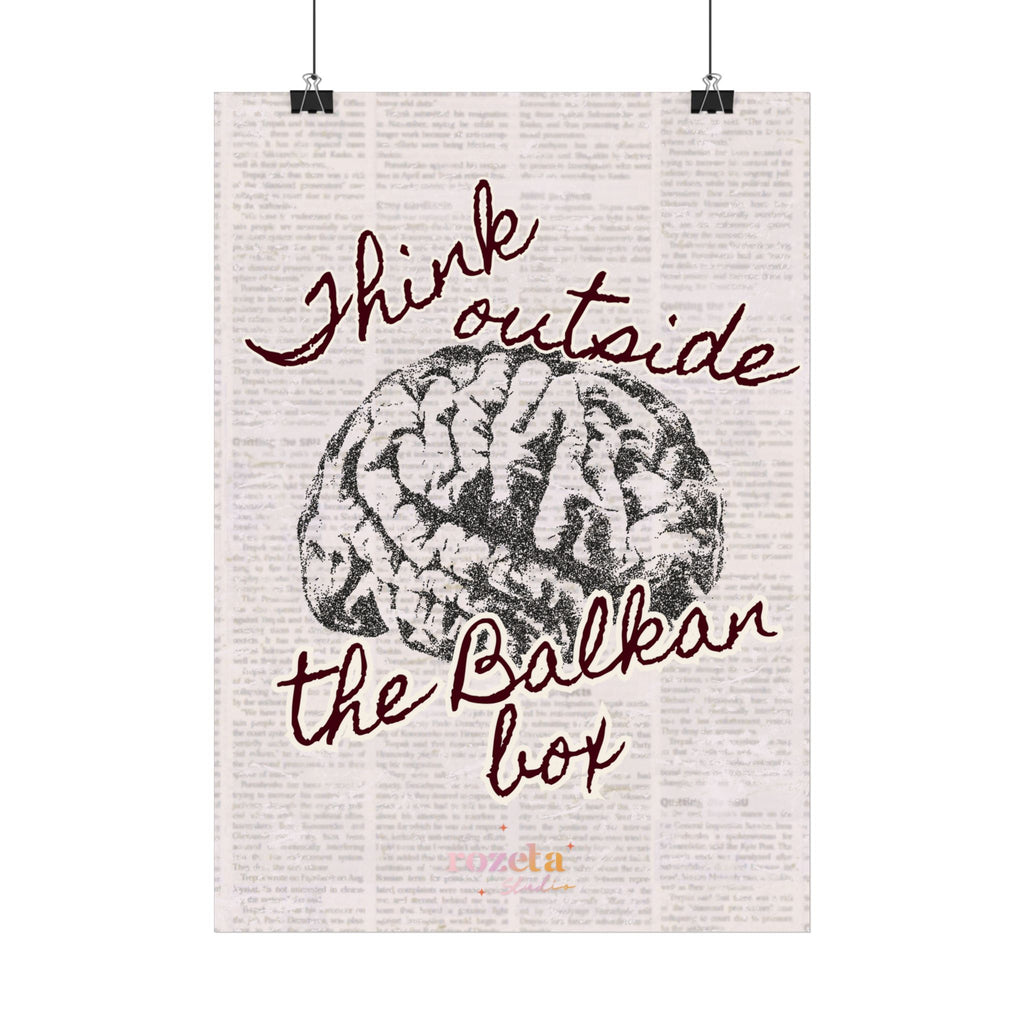 Statement Poster – „Think Outside the Balkan Box“
