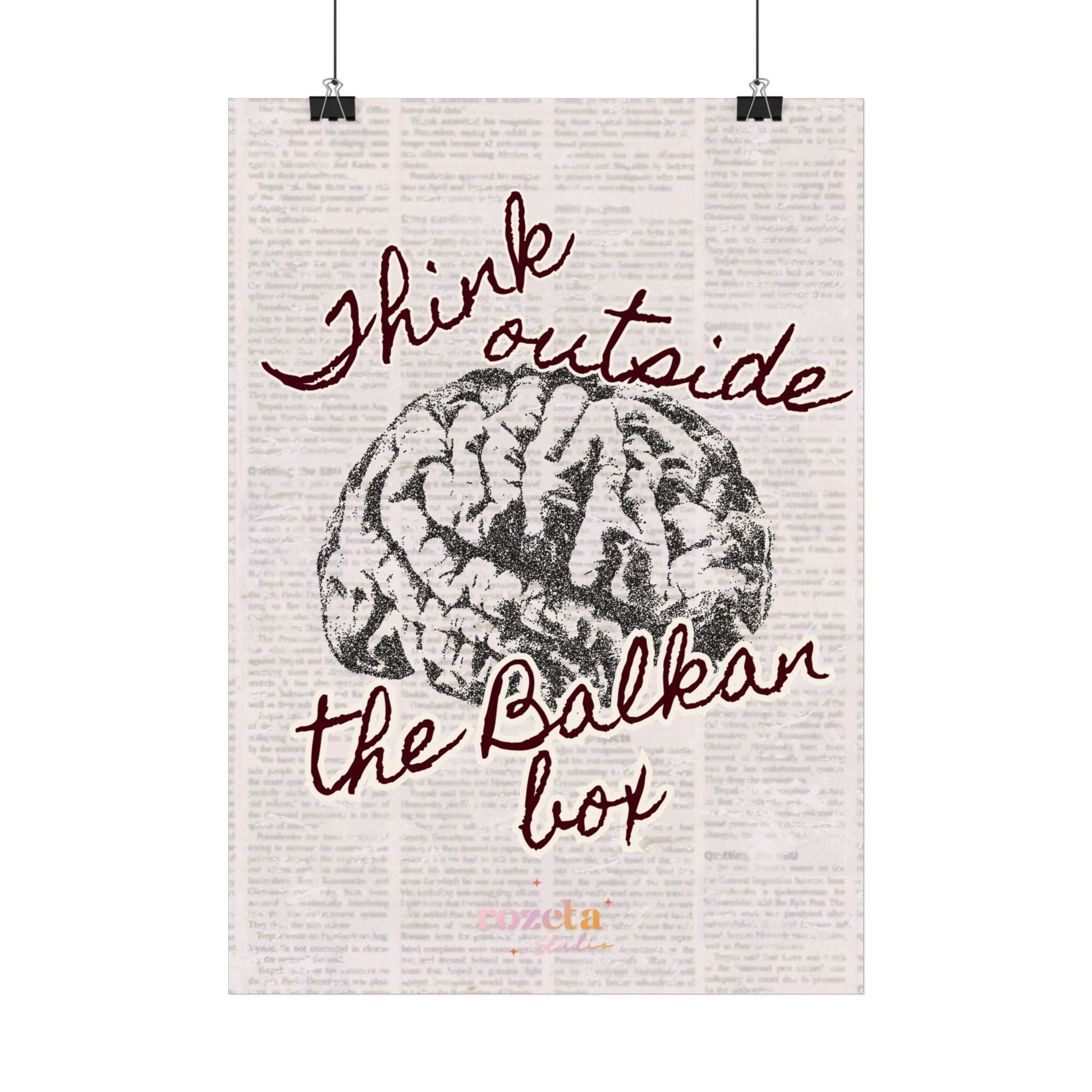 Statement Poster – „Think Outside the Balkan Box“