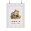 Beograd Poster – Wahrzeichen Illustration | Stadtposter Serbien