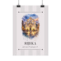 Rijeka Poster – Wahrzeichen Illustration | Stadtposter Kroatien