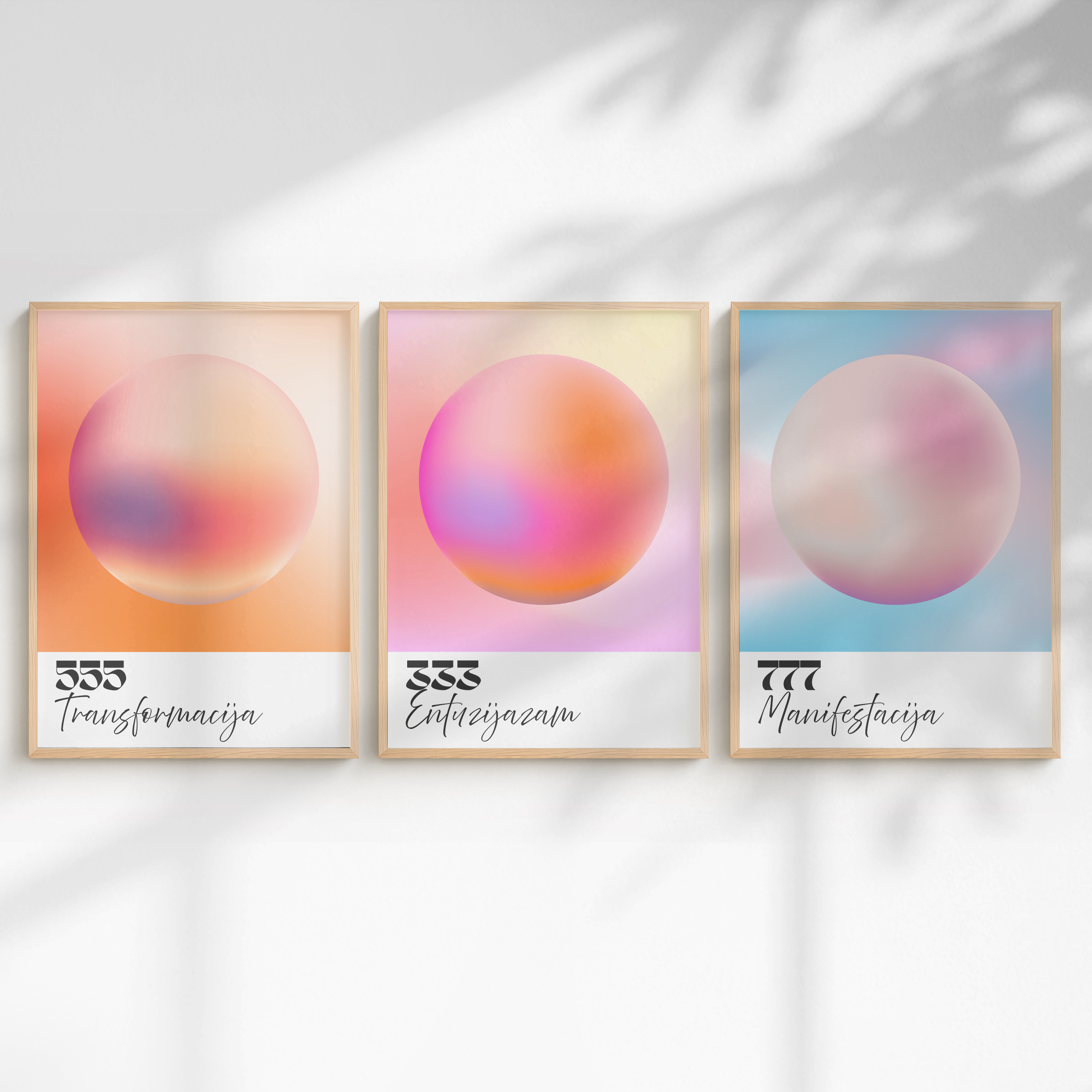555 Transformacija – Angel Number Wall Art