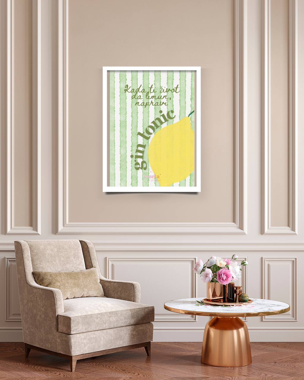 Gin Tonic Life – Farbenfrohes Balkan Poster