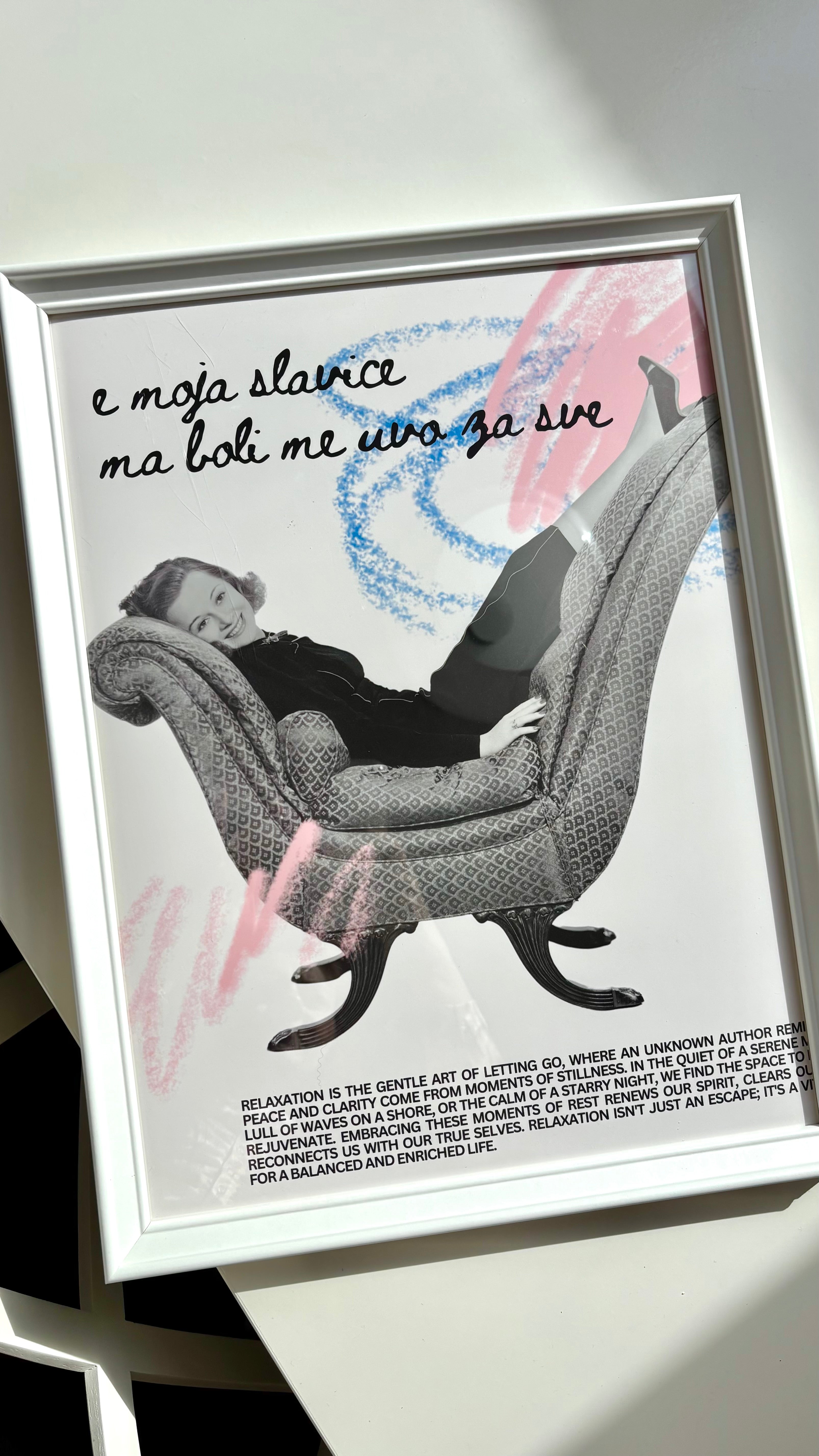 „E moja slavice – Unbeschwertes Statement Poster“