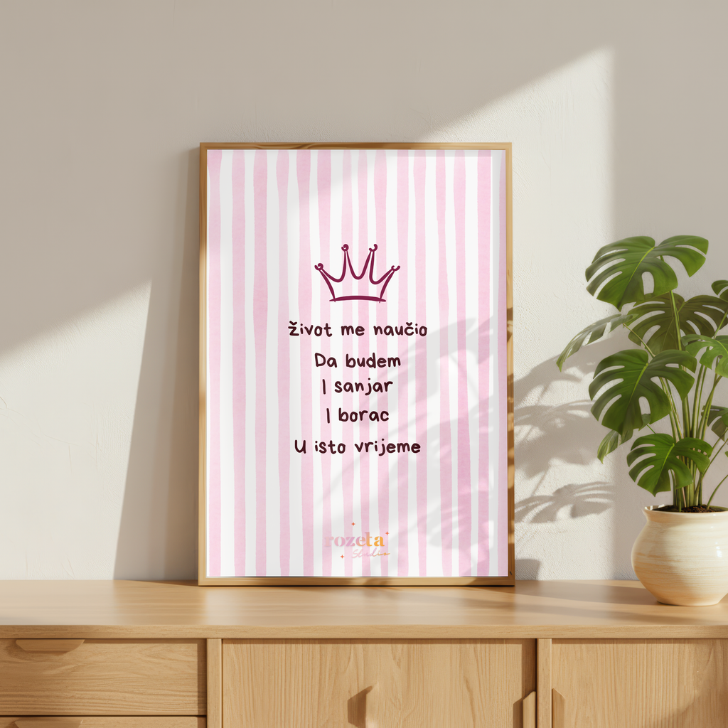 „Träumerin & Kämpferin – Balkan Statement Poster