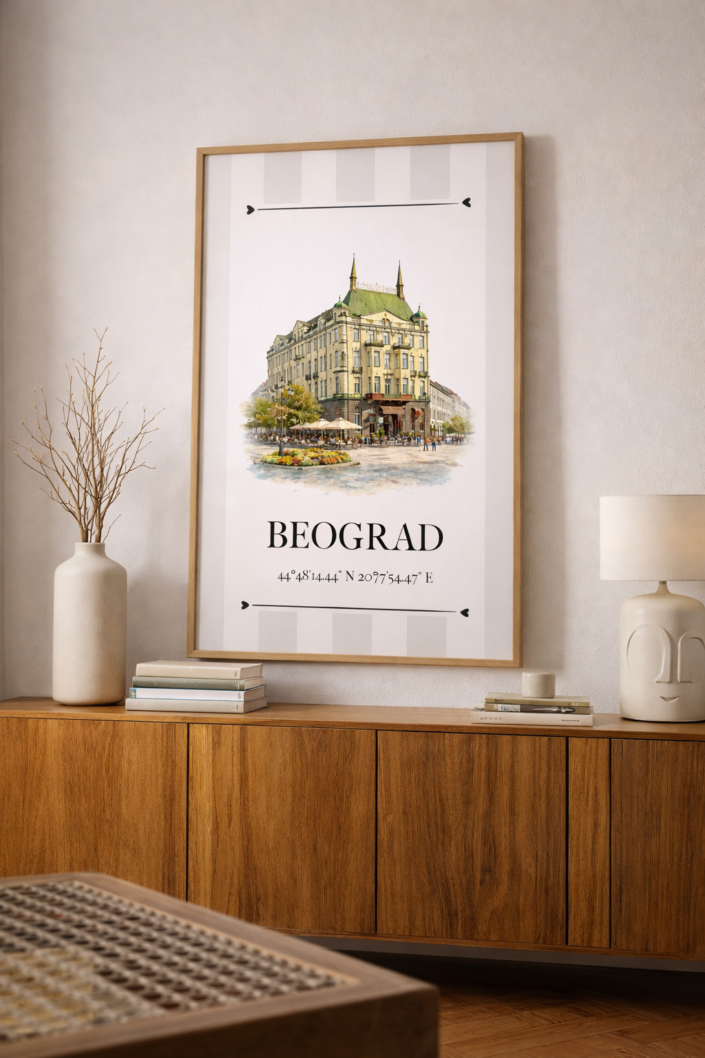 Beograd Poster – Wahrzeichen Illustration | Stadtposter Serbien