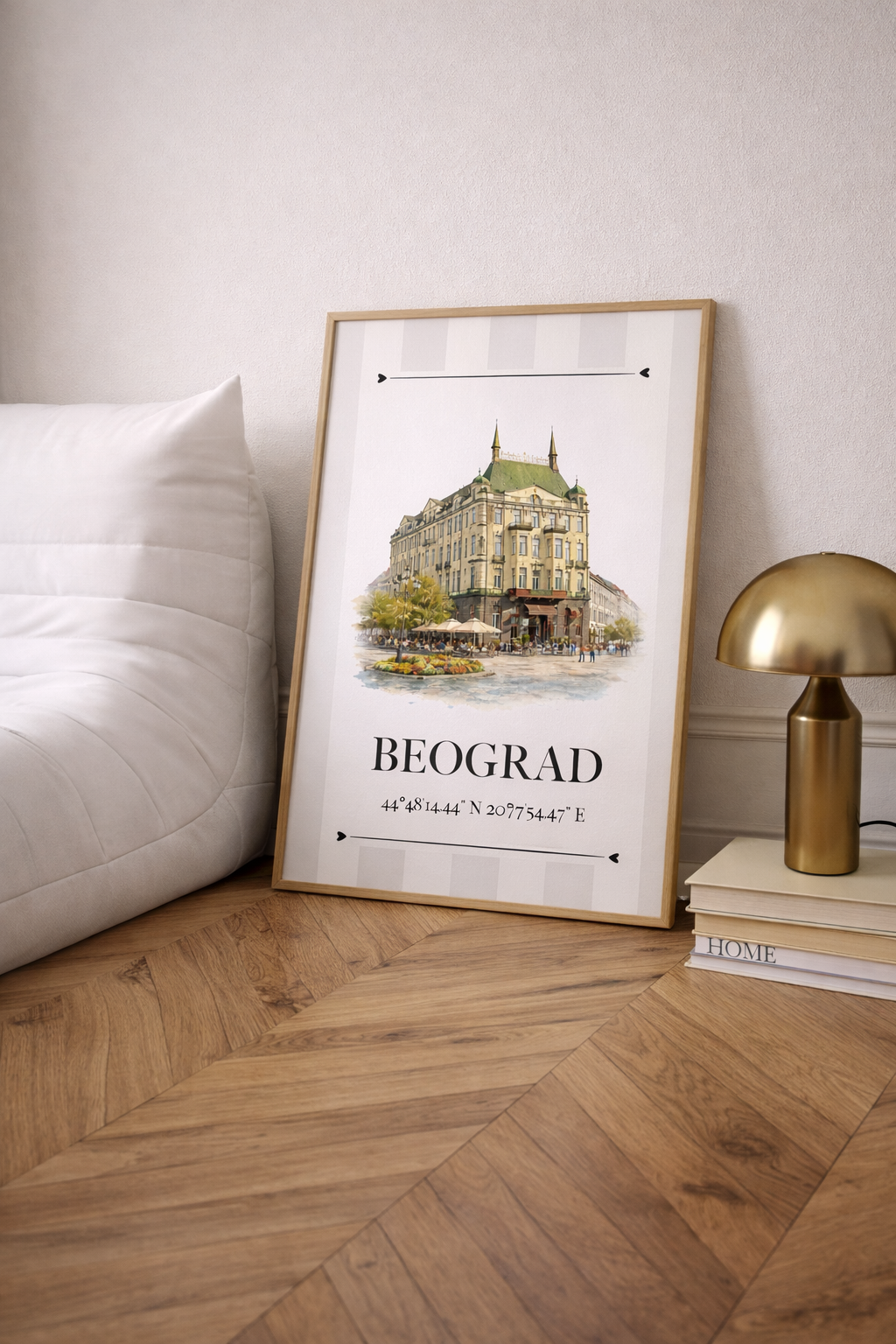 Beograd Poster – Wahrzeichen Illustration | Stadtposter Serbien