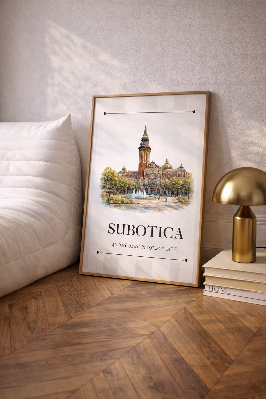 Subotica Poster – Wahrzeichen Illustration | Stadtposter Serbien