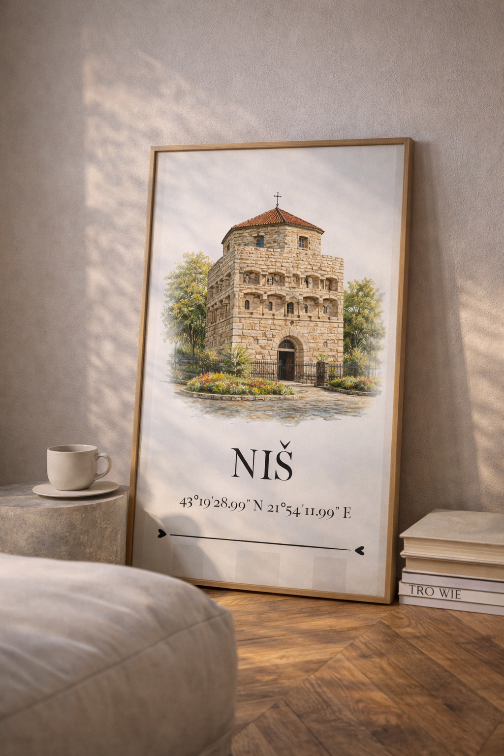 Niš Poster – Wahrzeichen Illustration | Stadtposter Serbien