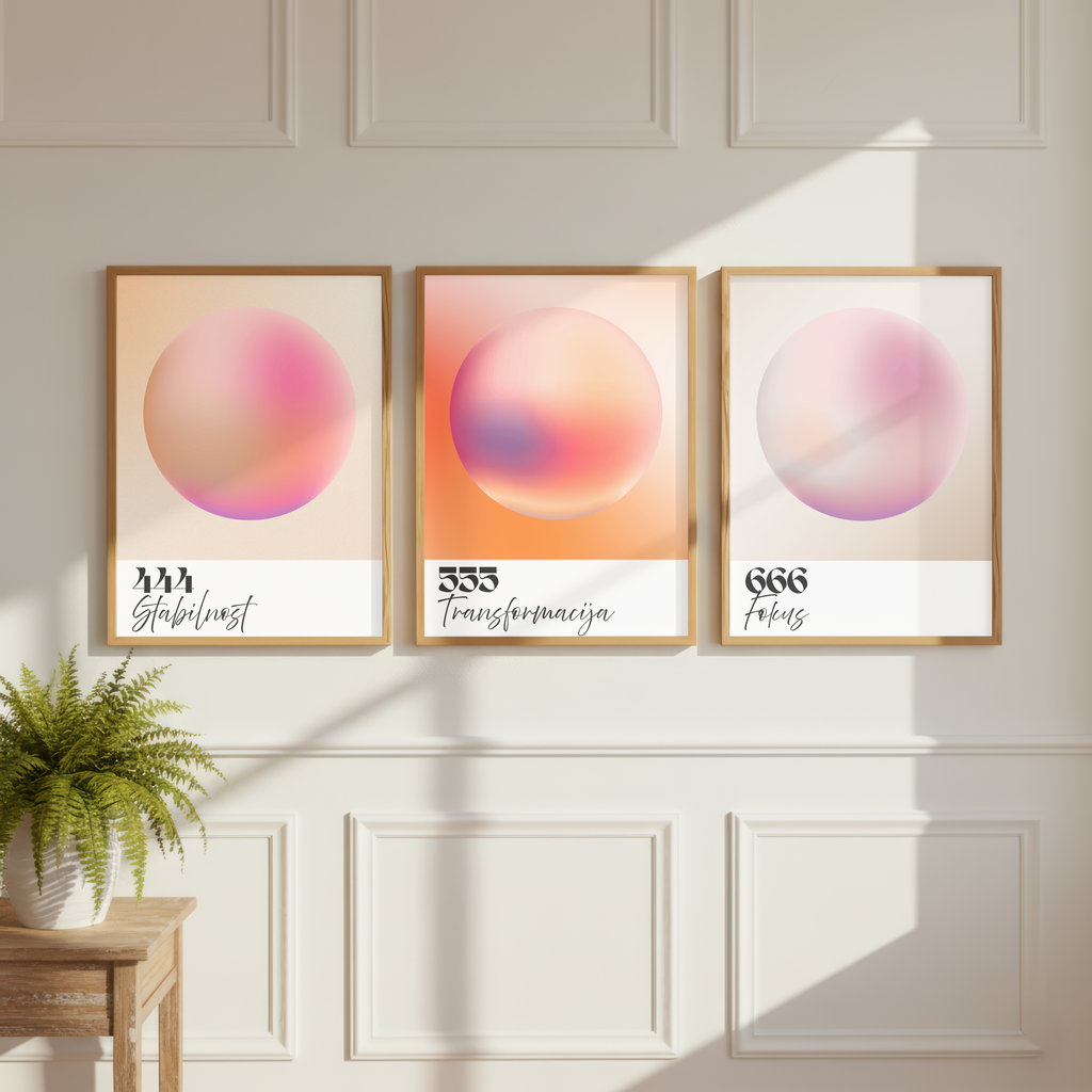 555 Transformacija – Angel Number Wall Art