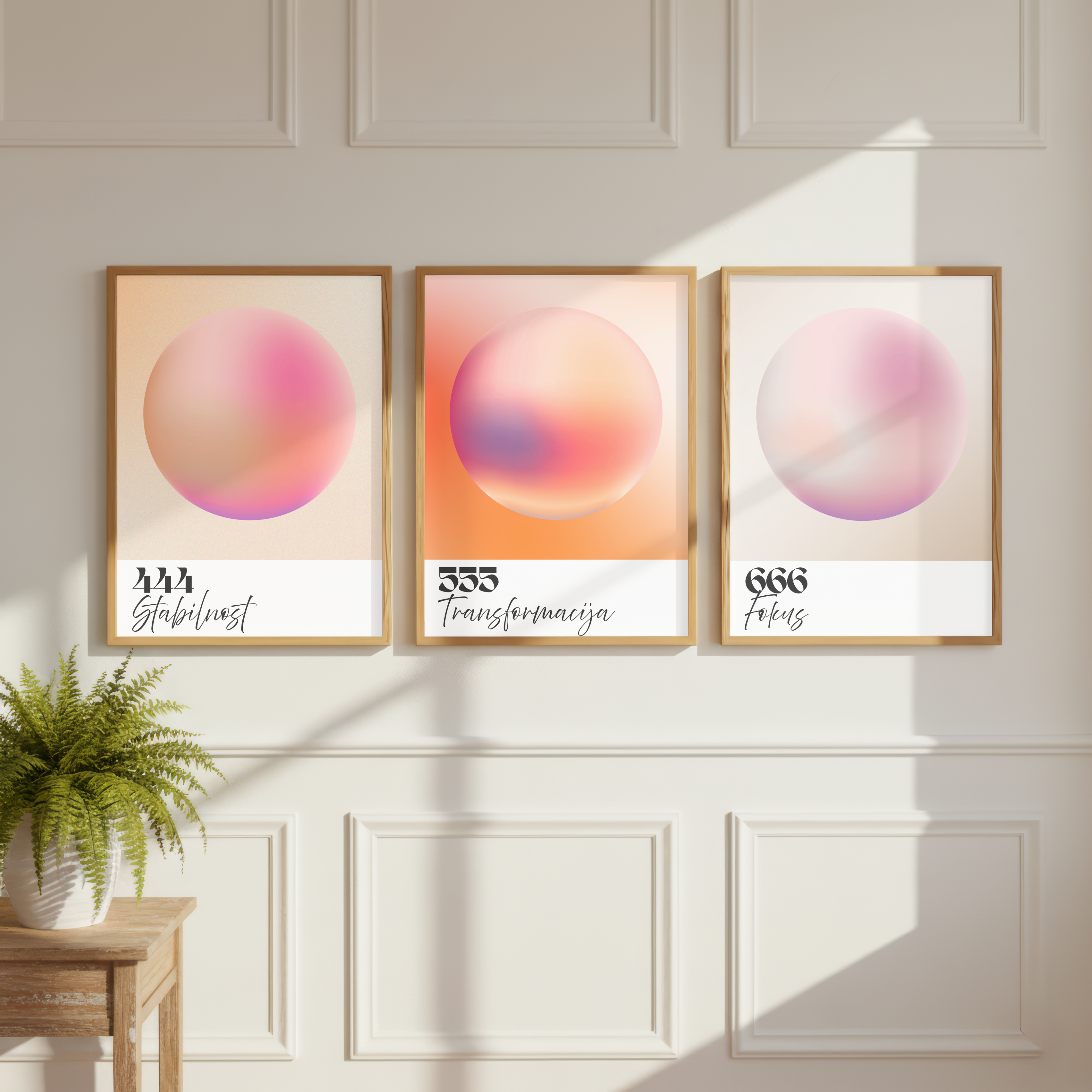 555 Transformacija – Angel Number Wall Art