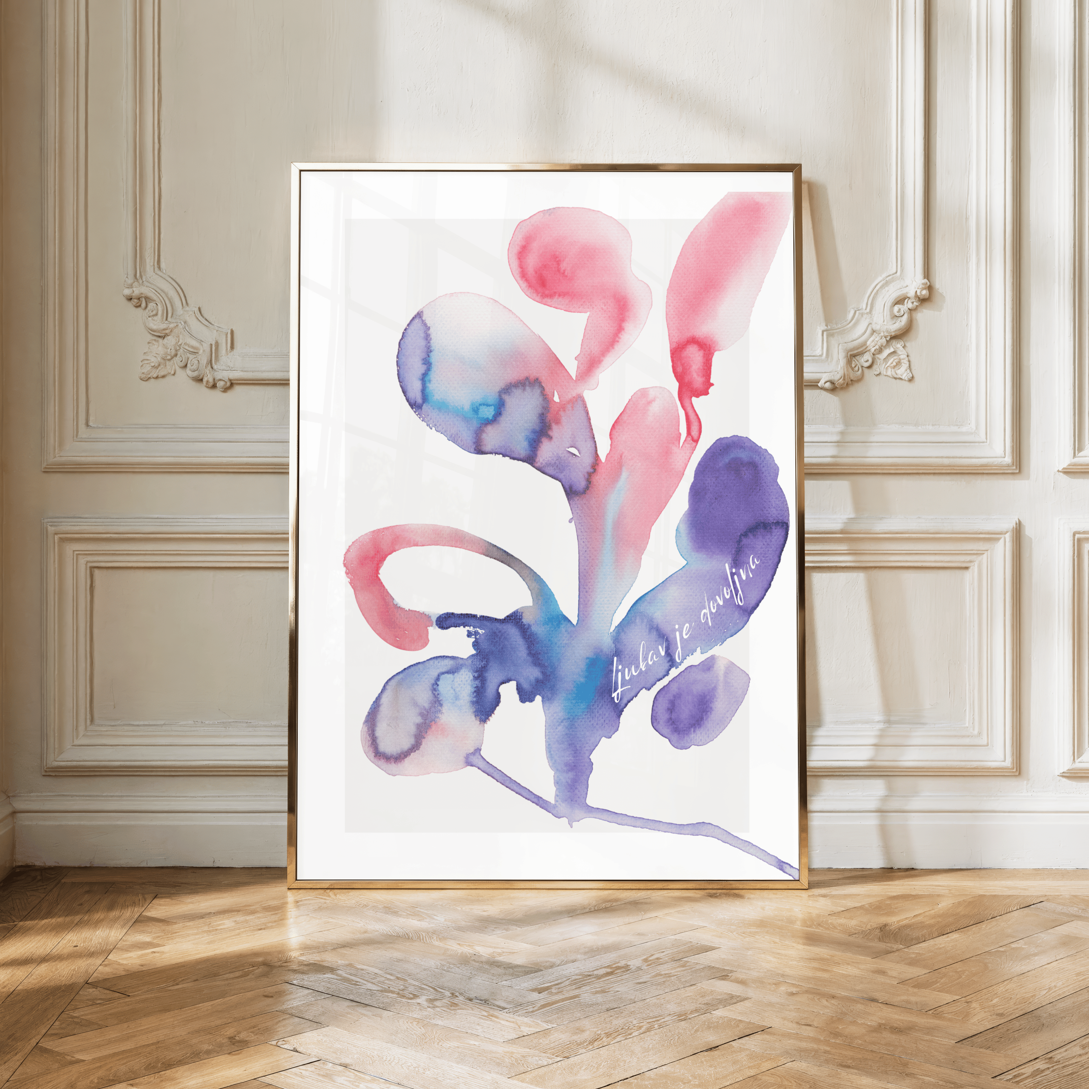 Florale Harmonie Ljubav - Abstract Plant Art