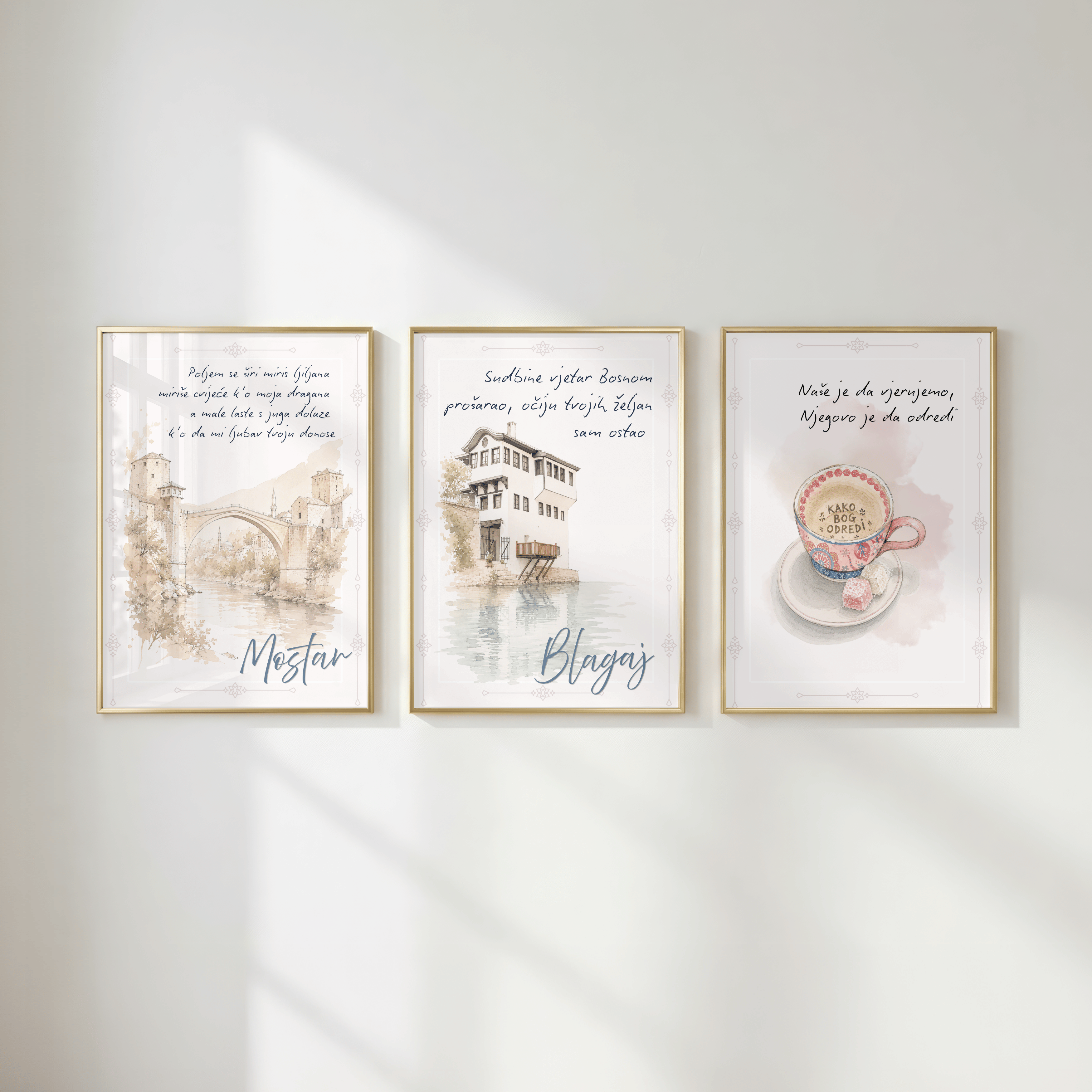 „Wie Gott es bestimmt“ Fildžan Illustrationsposter