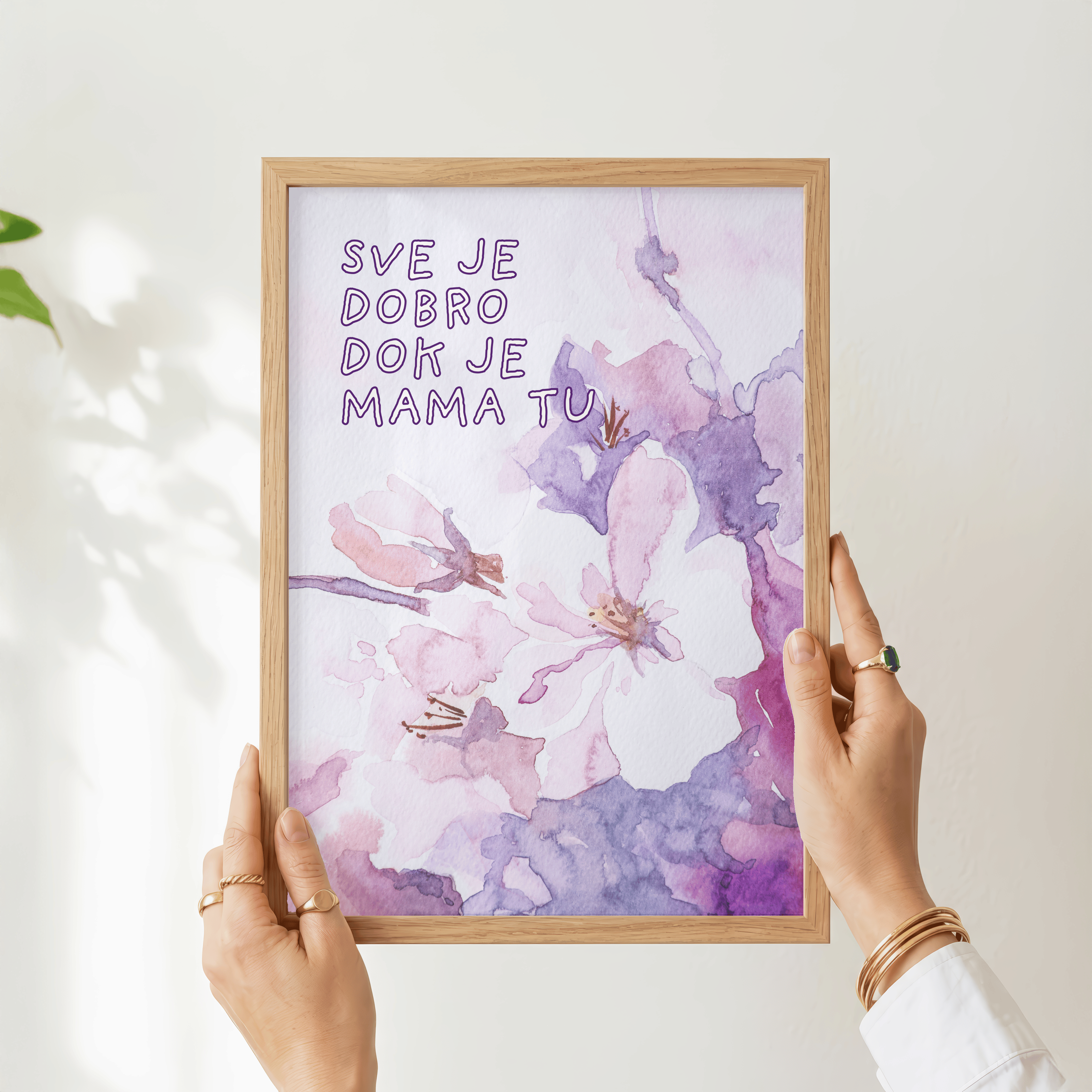 Sve je dobro dok je mama tu | Liebevolles Mama Poster