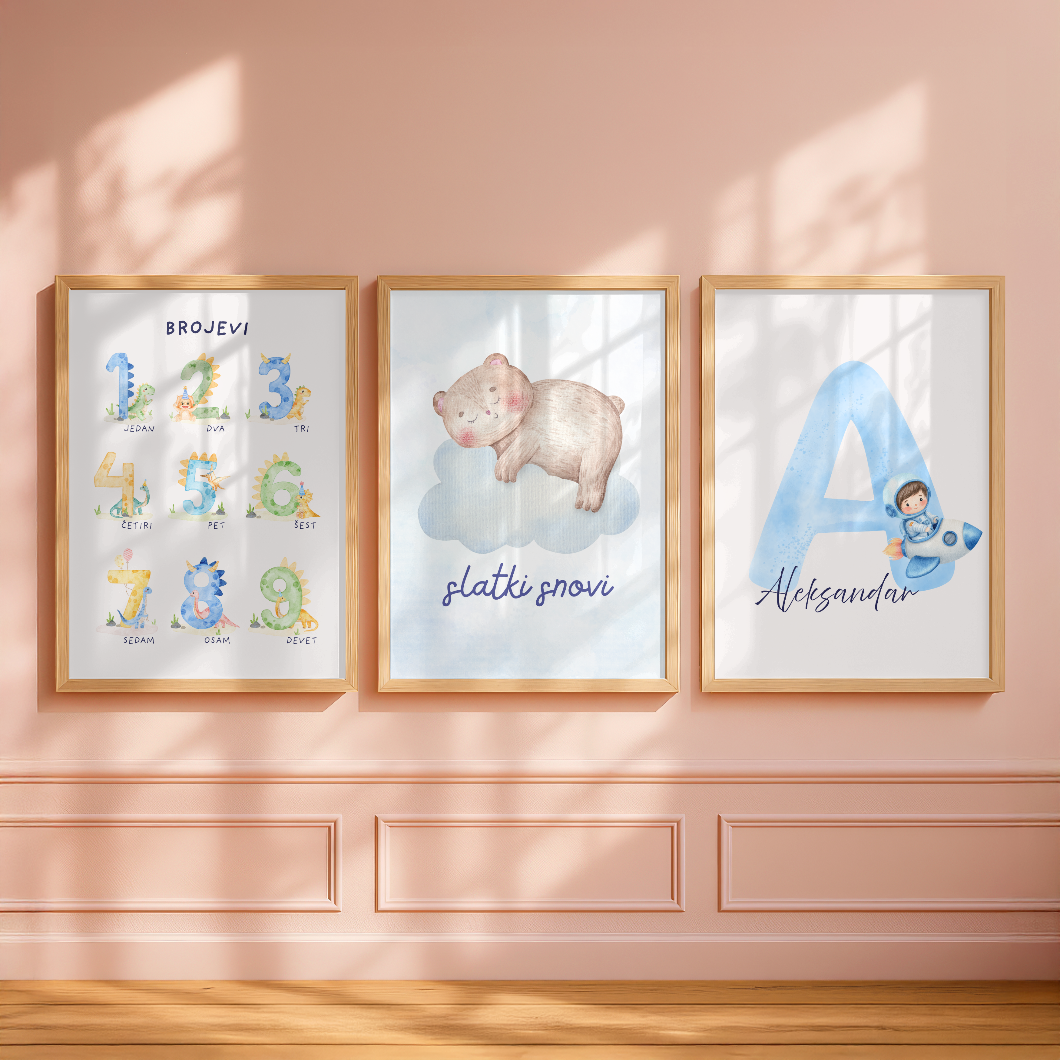 „Meine ersten Zahlen“ | Buntes Lernposter fürs Kinderzimmer
