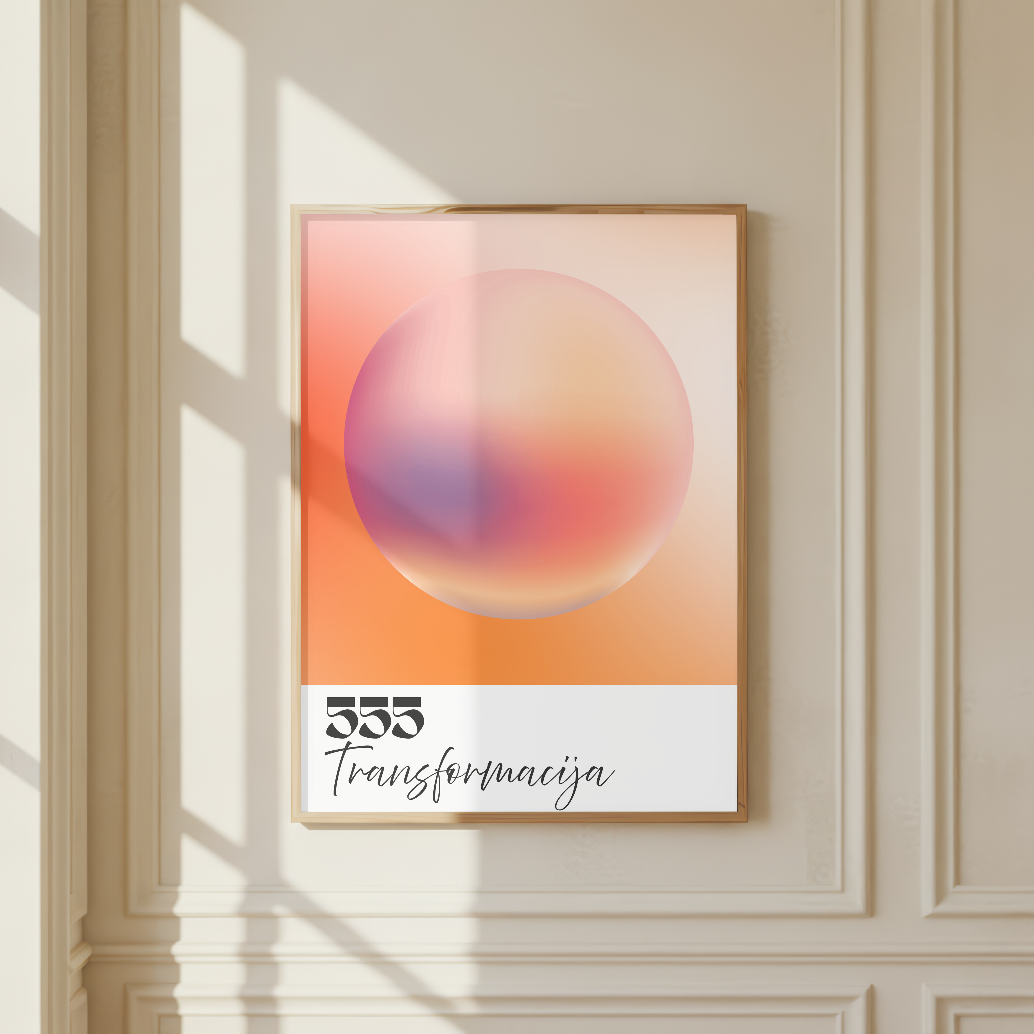 555 Transformacija – Angel Number Wall Art