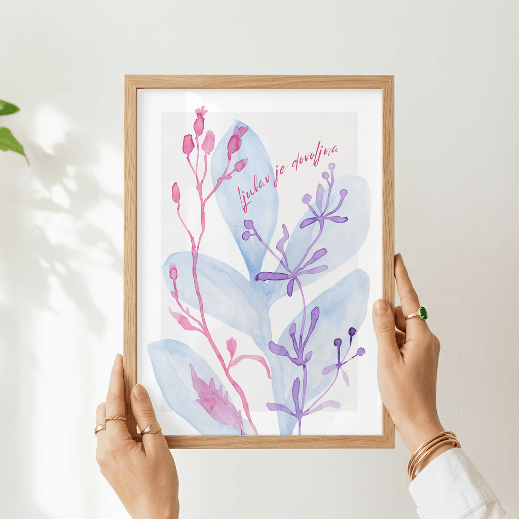 LJUBAV je dovoljna - aquarell botanical art