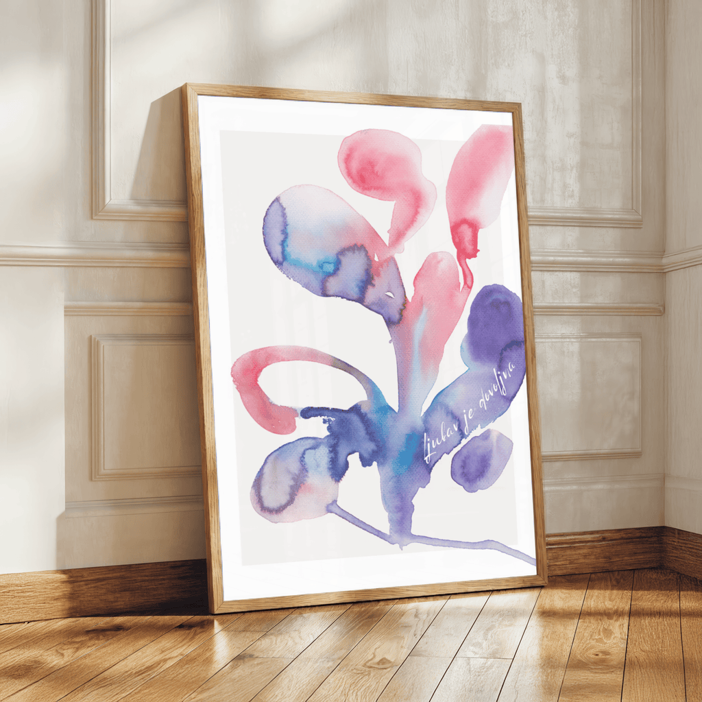 Florale Harmonie Ljubav - Abstract Plant Art