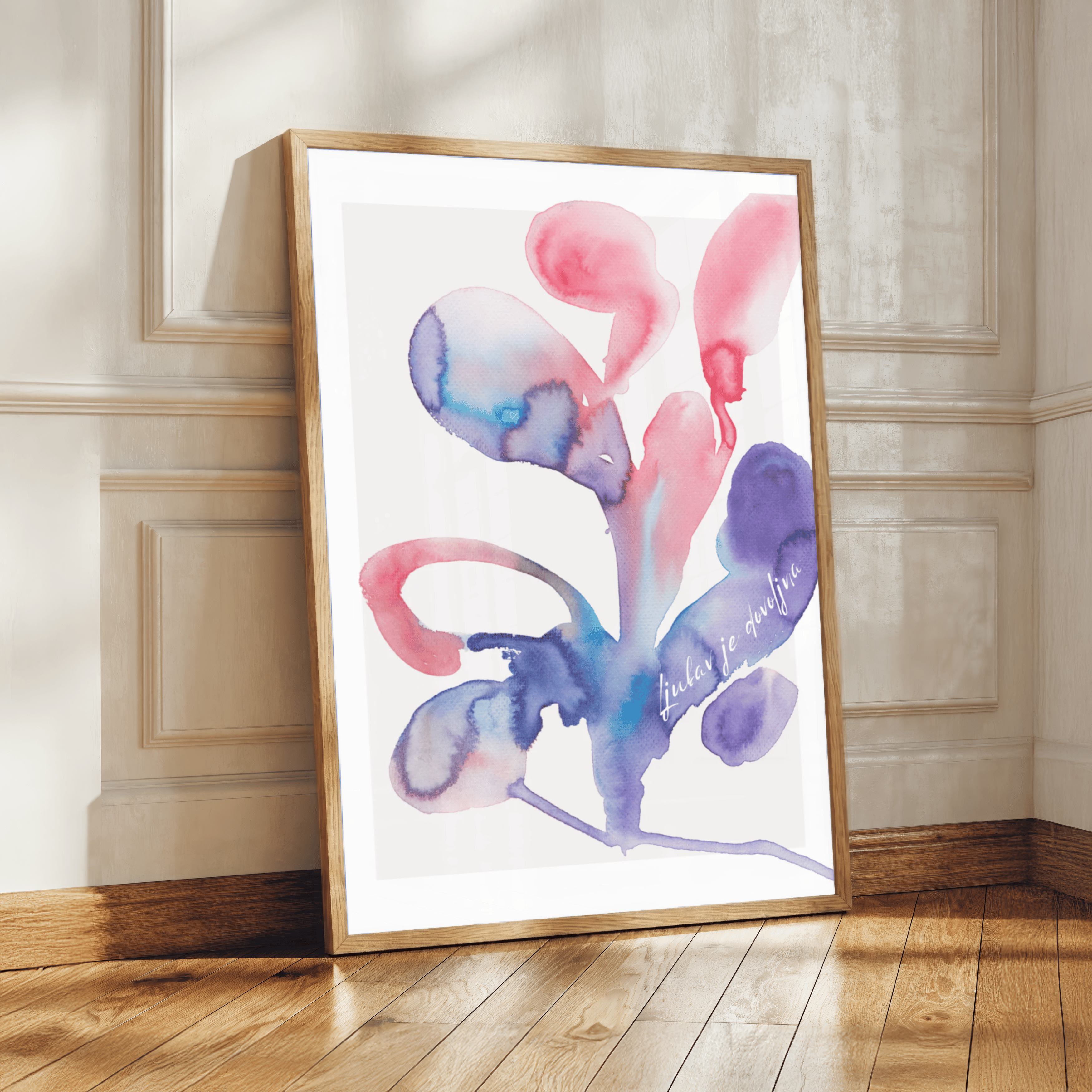 Florale Harmonie Ljubav - Abstract Plant Art