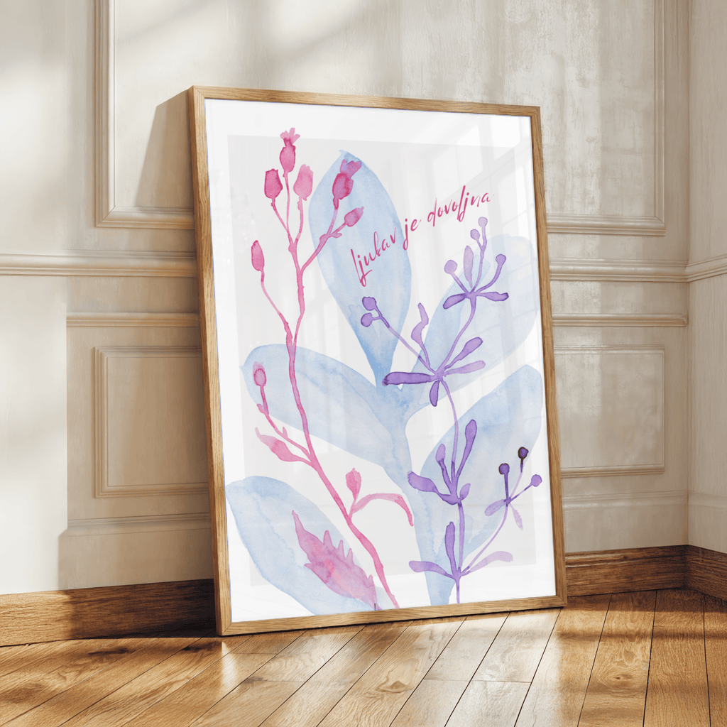 LJUBAV je dovoljna - aquarell botanical art