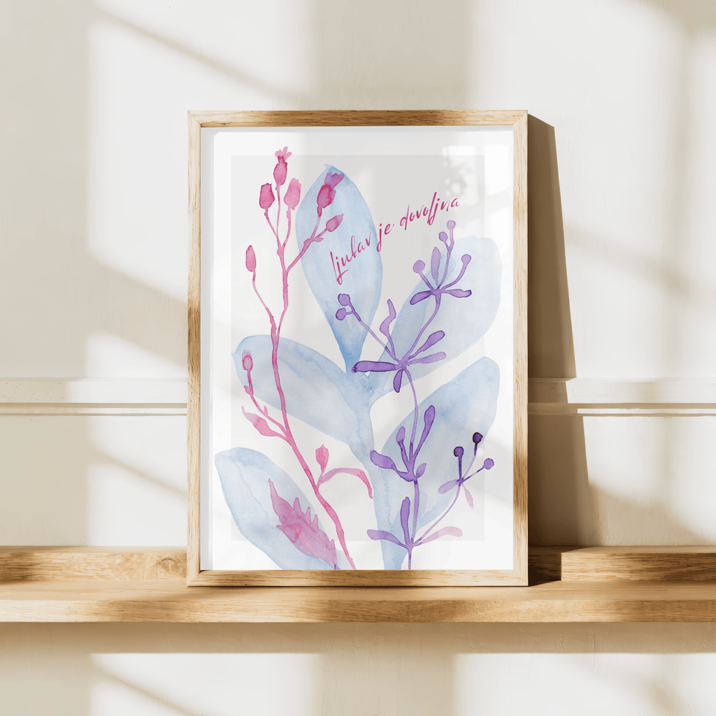 LJUBAV je dovoljna - aquarell botanical art