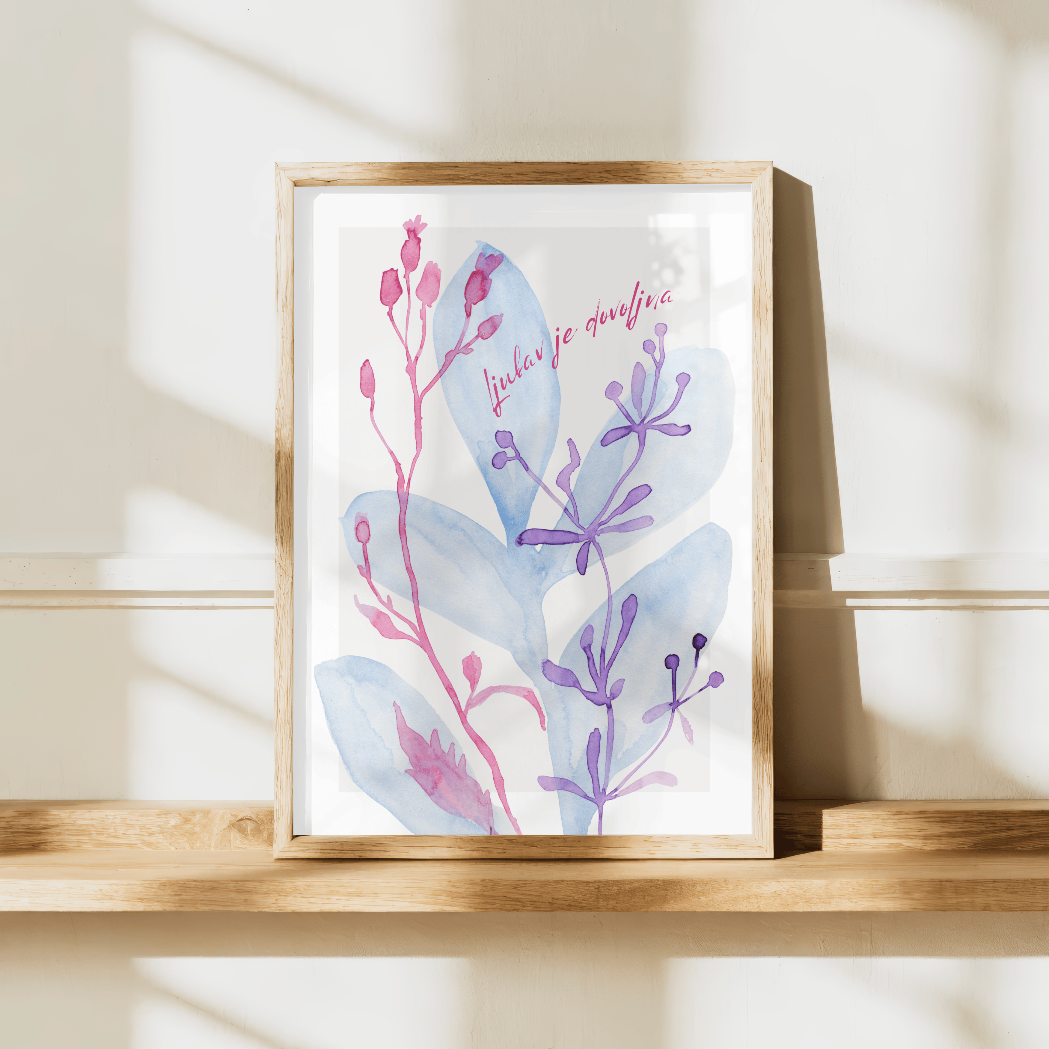 LJUBAV je dovoljna - aquarell botanical art
