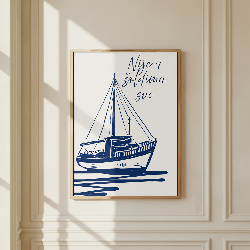 Nije sve u novcu – Plakat „Adria Fischerboot”