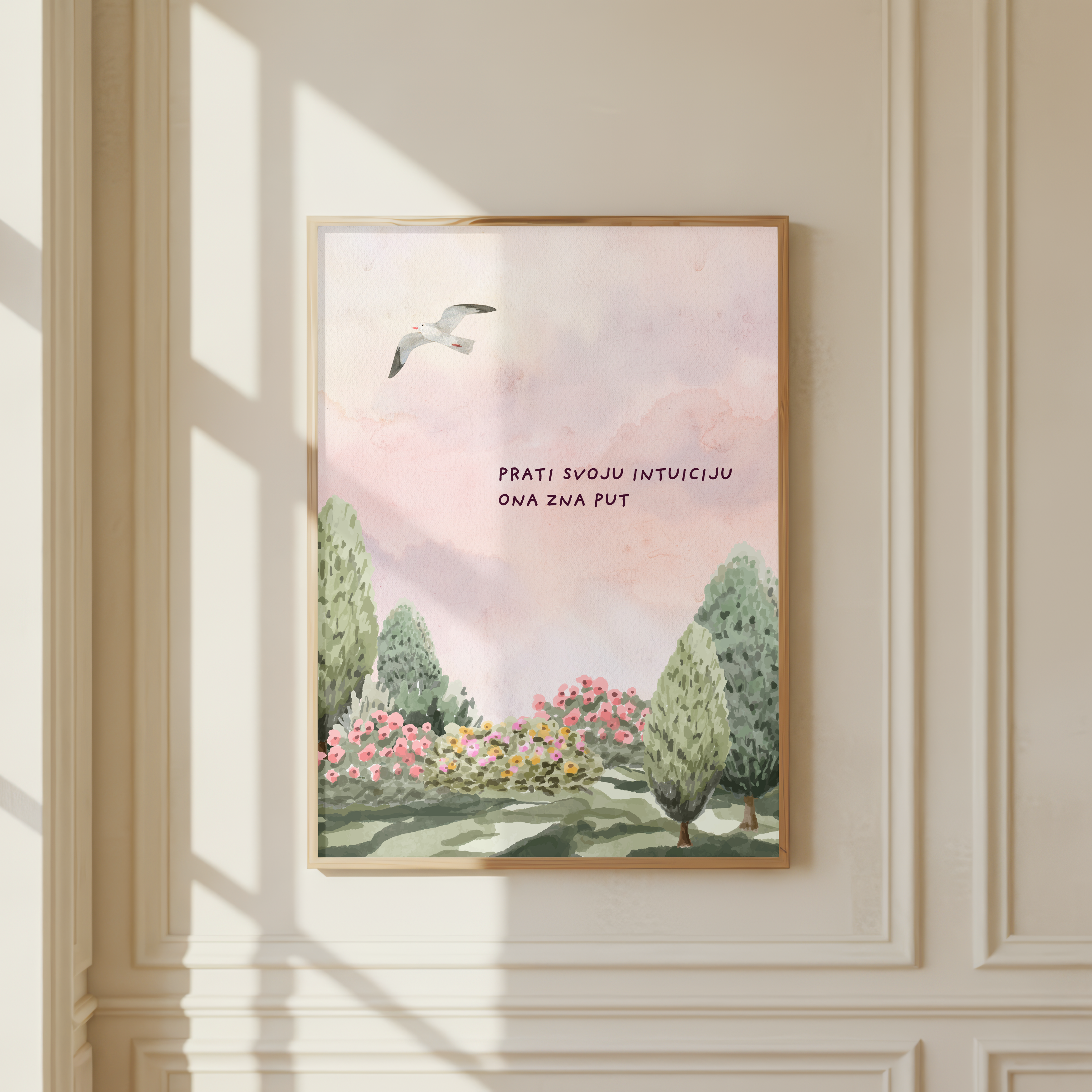 Inspirationsposter – Vertraue deiner Intuition